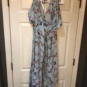 High low flutter sleeve dress Spirit of Grace